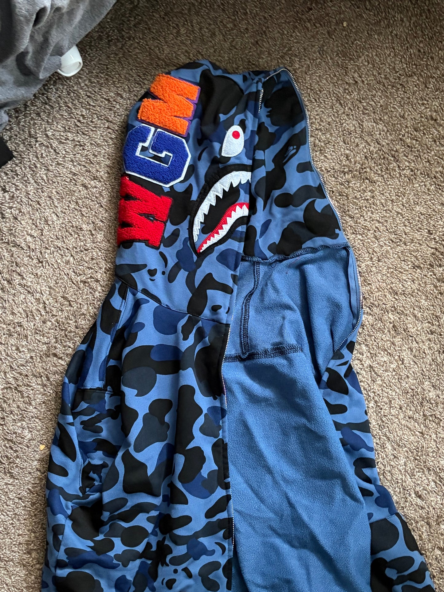 Bape Color Camo Full Zip Hoodie XL