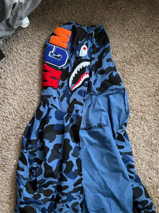 Bape Color Camo Full Zip Hoodie XL