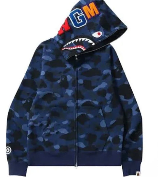 Bape Color Camo Full Zip Hoodie XL